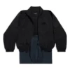 Trainingsjacke mit Aufnähern «Black» 770500TNQ251000