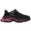 Triple S «Clear Sole – Black Pink Neon» 544351W2FR11053