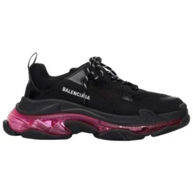 Triple S «Clear Sole – Black Pink Neon» 544351W2FR11053