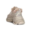 Triple S «Kunstfell – Beige» 668562W3CQ59710