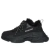 Triple S «Kunstfell – Schwarz» 668562W3CQ51000