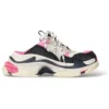 Triple S Pantoletten «Weiss, Rosa und Schwarz, doppeltes Schaumstoffpolster und Mesh» 755686W3SM15671
