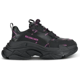 Triple S Sneaker «All Over Logo – Black Pink» 524039W2FA11050