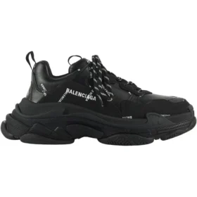 Triple S Sneaker «Allover Logo – Black» 536737W2FA11090