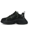 Triple S Sneaker «Allover Logo – Black Fluo Yellow» 536737W2FA11070