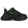 Triple S Sneaker «Allover Logo – Black Fluo Yellow» 536737W2FA11070