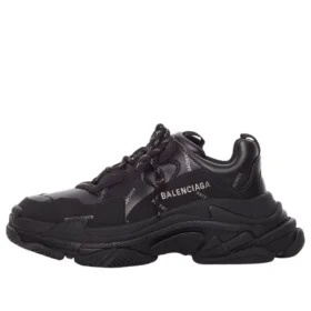 Triple S Sneaker «Allover Logo – Schwarz» 536737W2FA21081