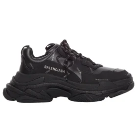 Triple S Sneaker «Allover Logo – Schwarz» 536737W2FA21081