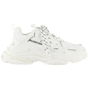 Triple S Sneaker «Allover Logo – White» 536737W2FA19010