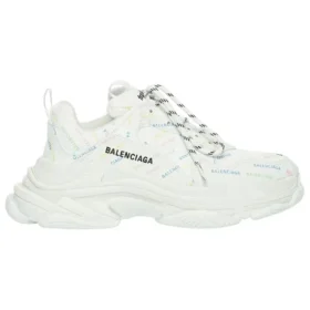 Triple S Sneaker «Allover Logo – White Multi» 536737W2FA89083