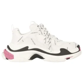 Triple S Sneaker «Allover Logo White Pink» 524039W2FA49155