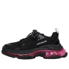 Triple S Sneaker «Clear Sole – Black Pink Neon» 541624W2FR11053