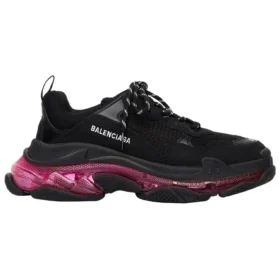Triple S Sneaker «Clear Sole – Black Pink Neon» 541624W2FR11053