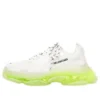 Triple S Sneaker «Clear Sole – Weiss Fluo-Gelb» 541624W2FR19073