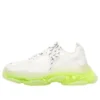 Triple S Sneaker «Clear Sole – Weiss Fluo-Gelb» 544351W2FR19073