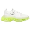 Triple S Sneaker «Clear Sole – Weiss Fluo-Gelb» 544351W2FR19073