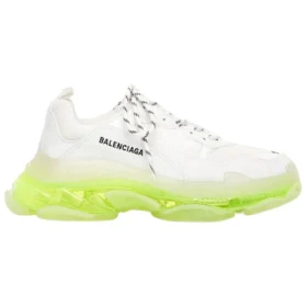 Triple S Sneaker «Clear Sole – Weiss Fluo-Gelb» 544351W2FR19073