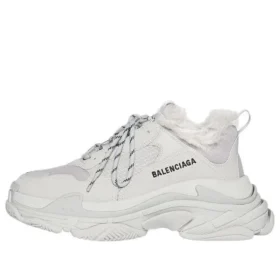 Triple S Sneaker «Faux Fur – Grau» 668562W3CQ51210