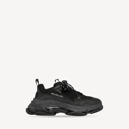 Triple S Sneaker für Herren mit transparenter Sohle in Schwarz Triple S Sneaker für Herren mit transparenter Sohle in Schwarz