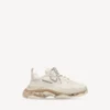 Triple S Sneaker für Herren mit transparenter Sohle in Weiss