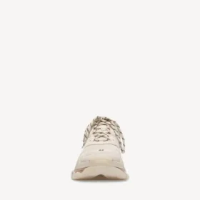 Triple S Sneaker für Herren mit transparenter Sohle in Weiss
