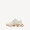 Triple S Sneaker für Herren mit transparenter Sohle in Weiss