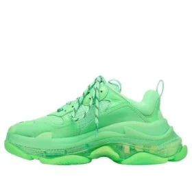 Triple S Sneaker mit transparenter Sohle «Neon Green» 544351W2CF13801