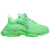 Triple S Sneaker mit transparenter Sohle «Neon Green» 544351W2CF13801
