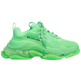 Triple S Sneaker mit transparenter Sohle «Neon Green» 544351W2CF13801