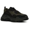 Triple S Sneaker «Olive Green Black» 536737W2FW24010