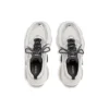 Triple S Sneaker «Schwarz Weiss Silber Double Foam und Mesh» 524039W2FWM8191