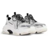 Triple S Sneaker «Schwarz Weiss Silber Double Foam und Mesh» 524039W2FWM8191