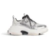Triple S Sneaker «Schwarz, Weiss und Silber, Double Foam und Mesh» 536737W2FWM8191