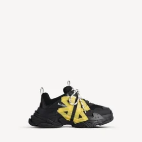 Triple S Tape Type Sneaker für Herren in Schwarz/Gelb