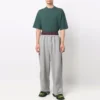 Trompe-l’œil-Jogginghose mit doppeltem Bund «Rot-Grau» 662627TKM366100