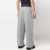 Trompe-l’œil-Jogginghose mit doppeltem Bund «Rot-Grau» 662627TKM366100