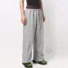 Trompe-l’œil-Jogginghose mit doppeltem Bund «Rot-Grau» 662627TKM366100