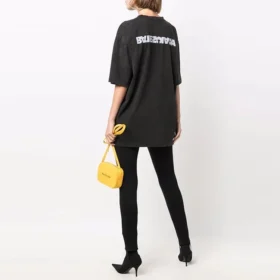Turn Slit T-Shirt «Black» 641655TLVB39034
