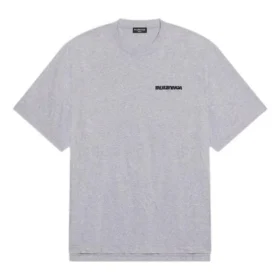 Turn Slit T-Shirt «Grey Black» 675016TLVB31167