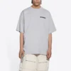 Turn Slit T-Shirt «Grey Black» 675016TLVB31167