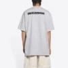 Turn Slit T-Shirt «Grey Black» 675016TLVB31167
