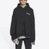 Turn Zip-Up-Hoodie, weite Passform «Schwarz» 674719TLVB49034
