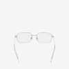 Unauffällige rechteckige Sonnenbrille in Silber