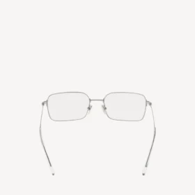 Unauffällige rechteckige Sonnenbrille in Silber