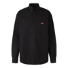 Uniform-Langarmhemd, Large-Passform «Schwarz» 623750TIM391000