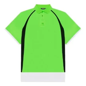 Unisex FW21 Poloshirt mit Stickerei, grün 661507TKVA53007