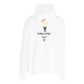 Unisex-Oversize-Sweatshirt mit Logo, weiss 620973TIV459040