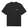 Unisex SS21 Firmenbedruckung Rundhals-T-Shirt mit kurzen Ärmeln, schwarz 612966TKV861070