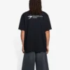 Unisex SS21 Firmenbedruckung Rundhals-T-Shirt mit kurzen Ärmeln, schwarz 612966TKV861070