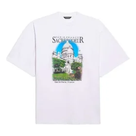Unisex SS21 Oversize-Polo aus Baumwolle, weiss 641614TJVH69000
